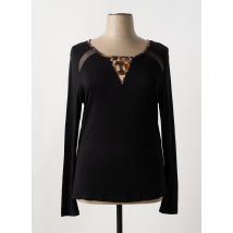 ZELI - T-shirt noir en viscose - Femme - Taille 46 - Modz