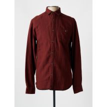 TIBET - Chemise manches longues marron en coton - Homme - Taille S - Modz