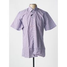 CHATEL - Chemise manches courtes rouge en coton - Homme - Taille M - Modz