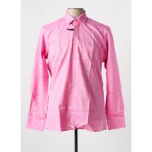 CHATEL - Chemise manches longues rose en coton - Homme - Taille M - Modz