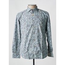 CARLOS CORDOBA - Chemise manches longues bleu en coton - Homme - Taille XL - Modz