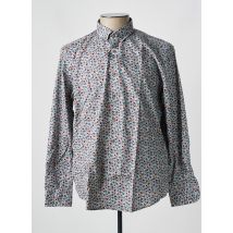 CARLOS CORDOBA - Chemise manches longues gris en coton - Homme - Taille XXL - Modz