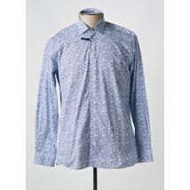 CHATEL - Chemise manches longues bleu en coton - Homme - Taille L - Modz