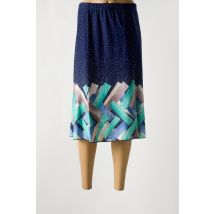 OMC - Jupe mi-longue bleu en polyester - Femme - Taille 56 - Modz