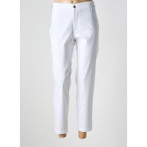 WALTRON - Pantalon 7/8 blanc en coton - Femme - Taille 44 - Modz