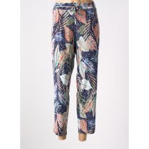 ATLANTA - Pantalon 7/8 bleu en polyester - Femme - Taille 48 - Modz