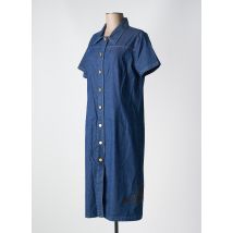 PANDOLFI - Robe mi-longue bleu en coton - Femme - Taille 40 - Modz