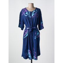 GARUDA GARUZO - Robe mi-longue bleu en viscose - Femme - Taille 38 - Modz