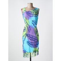 GARUDA GARUZO - Robe mi-longue bleu en viscose - Femme - Taille 38 - Modz