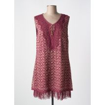 JAC JAC - Robe courte rouge en polyester - Femme - Taille 40 - Modz