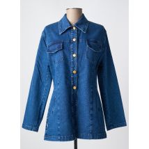 PANDOLFI - Veste casual bleu en coton - Femme - Taille 40 - Modz