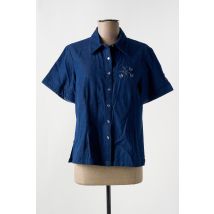 JAC JAC - Chemisier bleu en coton - Femme - Taille 40 - Modz