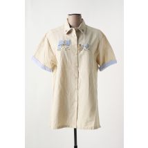 JAC JAC - Chemisier beige en coton - Femme - Taille 40 - Modz