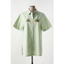 JAC JAC - Chemisier vert en coton - Femme - Taille 40 - Modz