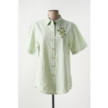 JAC JAC - Chemisier vert en coton - Femme - Taille 40 - Modz