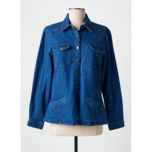 JAC JAC - Veste casual bleu en coton - Femme - Taille 38 - Modz