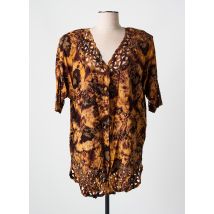 GARUDA GARUZO - Chemisier marron en viscose - Femme - Taille 38 - Modz