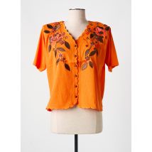 ALOHA - Chemisier orange en polyester - Femme - Taille 38 - Modz