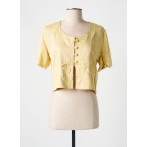 GARUDA GARUZO - Top jaune en viscose - Femme - Taille 38 - Modz