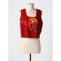 GARUDA GARUZO - Top rouge en viscose - Femme - Taille 38 - Modz