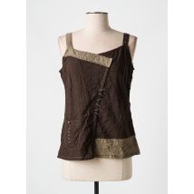 JAC JAC - Débardeur marron en coton - Femme - Taille 40 - Modz