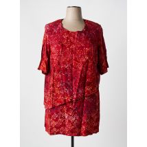 GARUDA GARUZO - Tunique manches courtes rouge en viscose - Femme - Taille 48 - Modz