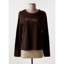 JAC JAC - T-shirt marron en coton - Femme - Taille 40 - Modz