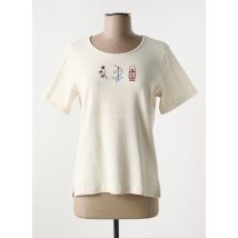 LES MARINS DE JAC JAC - T-shirt beige en coton - Femme - Taille 40 - Modz