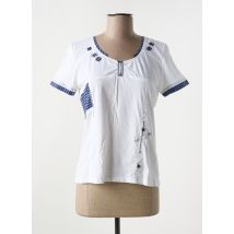 LES MARINS DE JAC JAC - T-shirt blanc en coton - Femme - Taille 40 - Modz