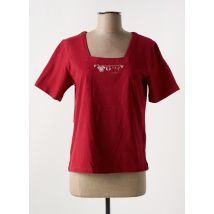 LES MARINS DE JAC JAC - T-shirt rouge en coton - Femme - Taille 40 - Modz