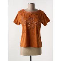 ALOHA - T-shirt orange en polyester - Femme - Taille 38 - Modz