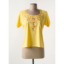 ALOHA - T-shirt jaune en polyester - Femme - Taille 38 - Modz