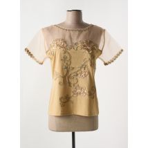 ALOHA - T-shirt marron en polyester - Femme - Taille 38 - Modz