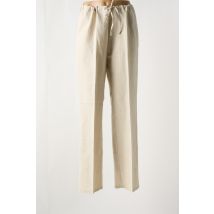 PANDOLFI - Pantalon droit beige en lin - Femme - Taille 40 - Modz