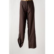 SOLOLA - Pantalon droit marron en polyester - Femme - Taille 44 - Modz
