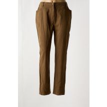 JAC JAC - Pantalon droit marron en coton - Femme - Taille 40 - Modz