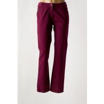 JAC JAC - Pantalon droit violet en coton - Femme - Taille 40 - Modz