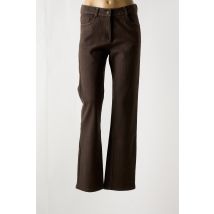 EVER EASY BY JAC JAC - Pantalon droit marron en coton - Femme - Taille 38 - Modz
