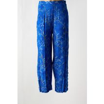 GARUDA GARUZO - Pantalon droit bleu en viscose - Femme - Taille 38 - Modz