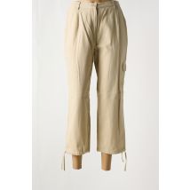 JAC JAC - Pantacourt beige en coton - Femme - Taille 40 - Modz
