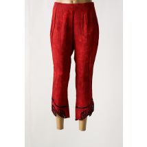 GARUDA GARUZO - Pantacourt rouge en viscose - Femme - Taille 42 - Modz