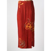 GARUDA GARUZO - Jupe longue orange en viscose - Femme - Taille 38 - Modz