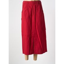 LES MARINS DE JAC JAC - Jupe longue rouge en coton - Femme - Taille 38 - Modz