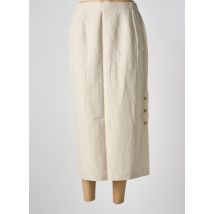 PANDOLFI - Jupe longue beige en lin - Femme - Taille 40 - Modz