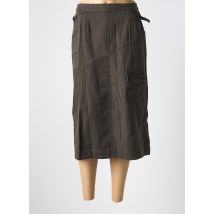 JAC JAC - Jupe mi-longue vert en coton - Femme - Taille 38 - Modz