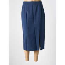 PANDOLFI - Jupe mi-longue bleu en laine - Femme - Taille 40 - Modz