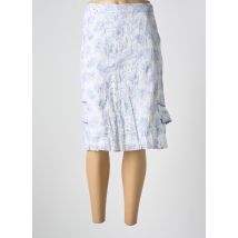 JAC JAC - Jupe mi-longue bleu en coton - Femme - Taille 38 - Modz