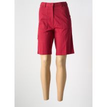 LES MARINS DE JAC JAC - Bermuda rouge en coton - Femme - Taille 38 - Modz