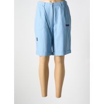 LES MARINS DE JAC JAC - Bermuda bleu en coton - Femme - Taille 38 - Modz