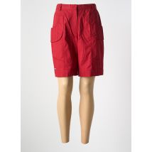 LES MARINS DE JAC JAC - Bermuda rouge en coton - Femme - Taille 38 - Modz
